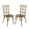 Flash Furniture Brooklyn Commercial Grade Pecan Solid Wood Stackable Dining Chair with Intricate Back Detail, 2PK 2-ZH-8100-5-PEC-GG - alternate 1